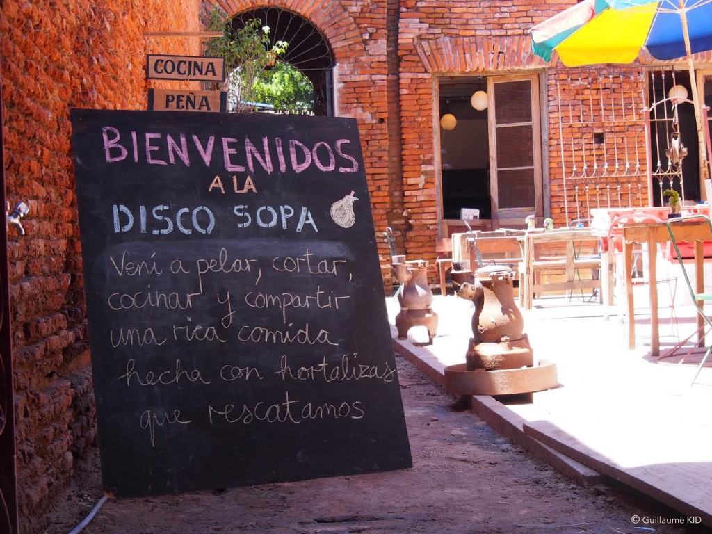 Primera Disco Sopa argentina - cartel de bienvenida
