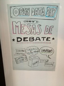 Afiche debate Open Data Day
